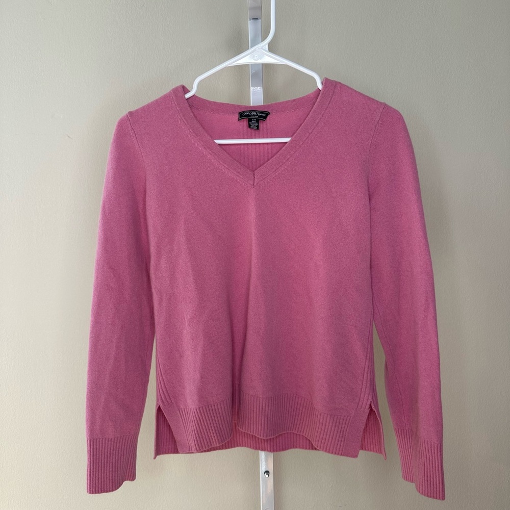 Pink 100% Cashmere Sweater in Size L